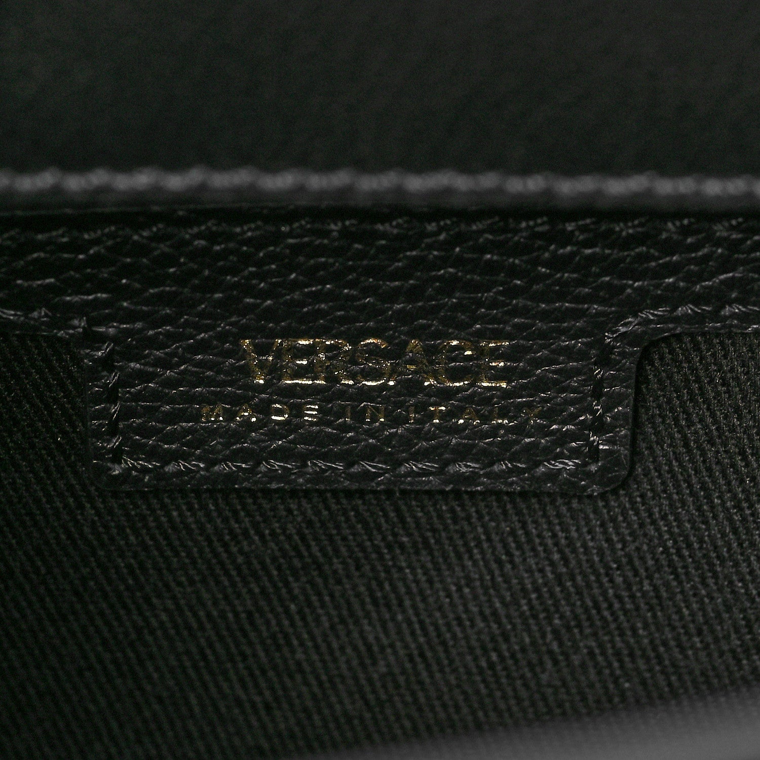 Versace Calfskin La Medusa Chain Hobo Bag Black 6 of 7