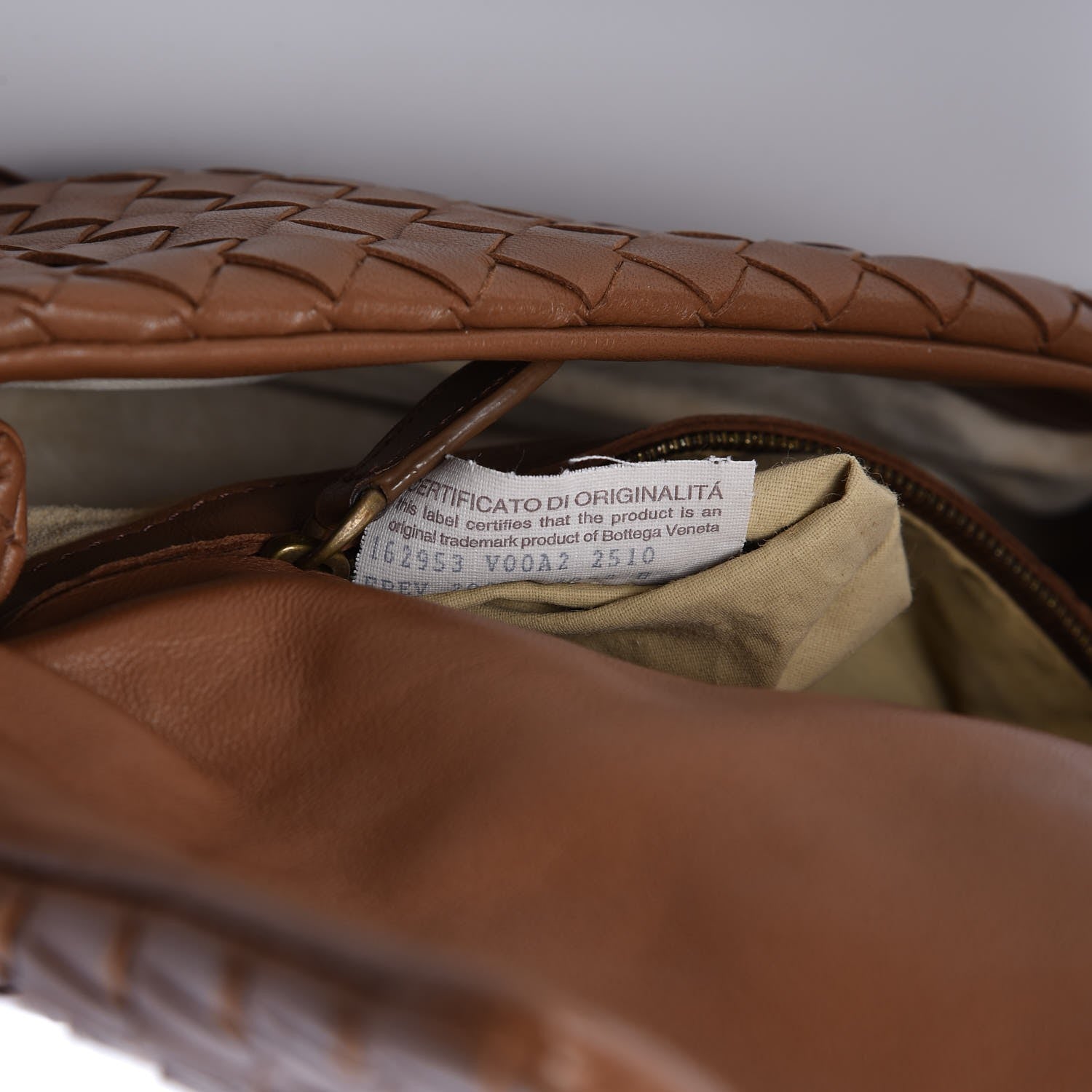 Bottega Veneta Nappa Intrecciato Messenger Crossbody Brown 8 of 8