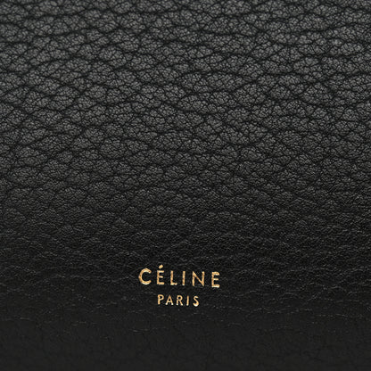 Celine Crisped Calfskin Mini Tie Knot Tote Black 6 of 13