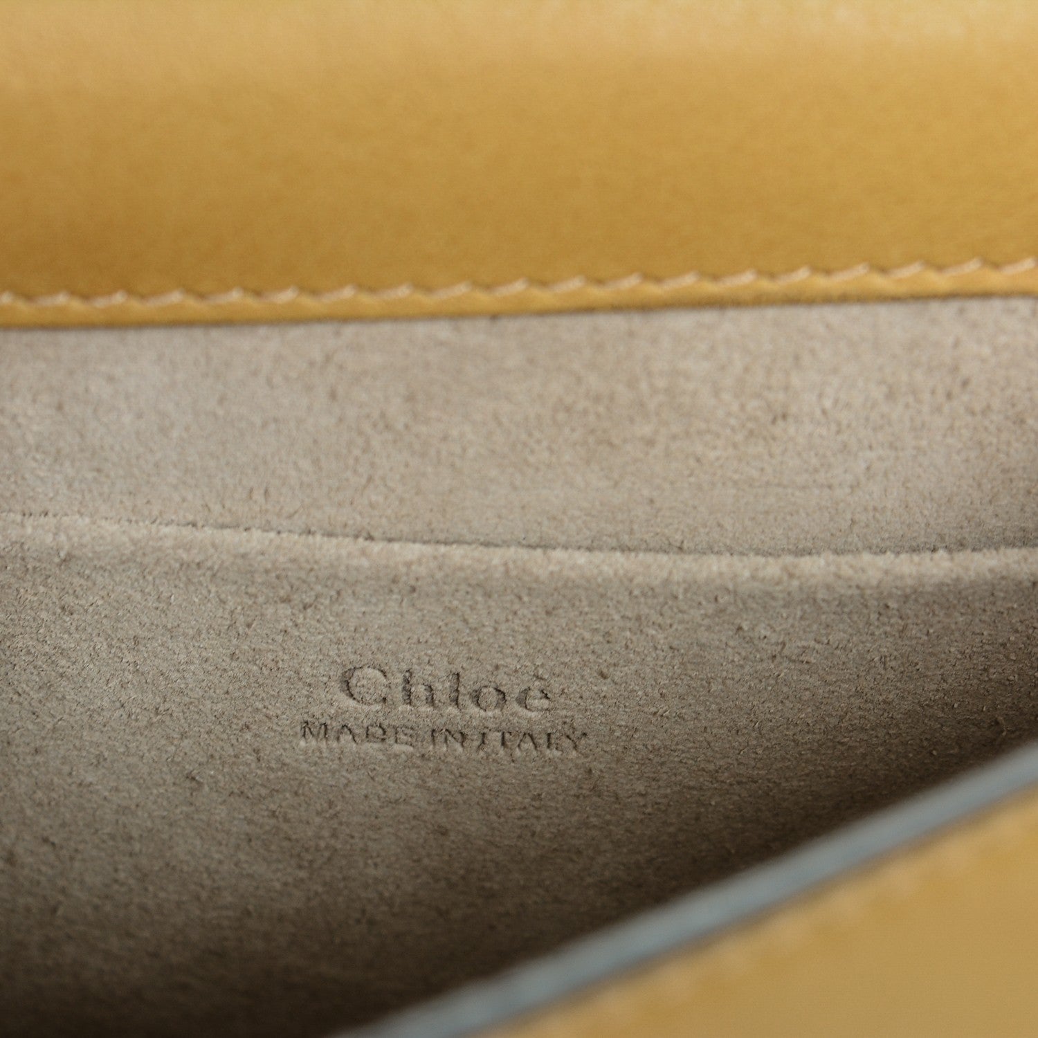 Chloe Calfskin Suede Small Nile Bracelet Bag Dusty Yellow 8 of 8