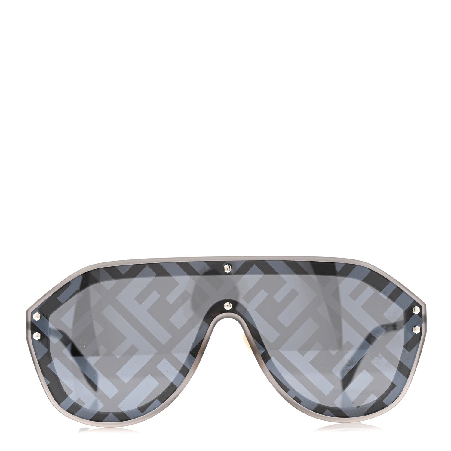 Fendi FF Fabulous Shield Sunglasses FF M0039/G/S Black 2 of 7