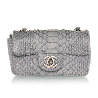 Chanel Python Extra Mini Flap Grey 1 of 7