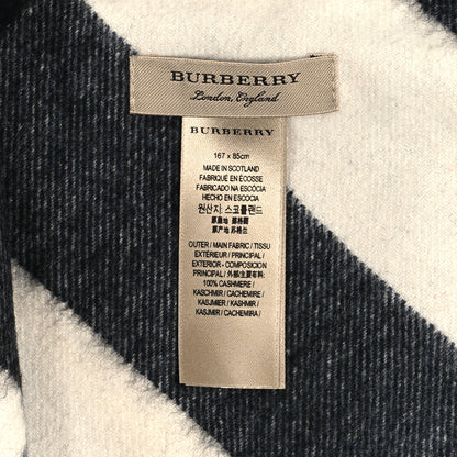Burberry Cashmere Check Triangle Bandana Scarf Natural White 3 of 3
