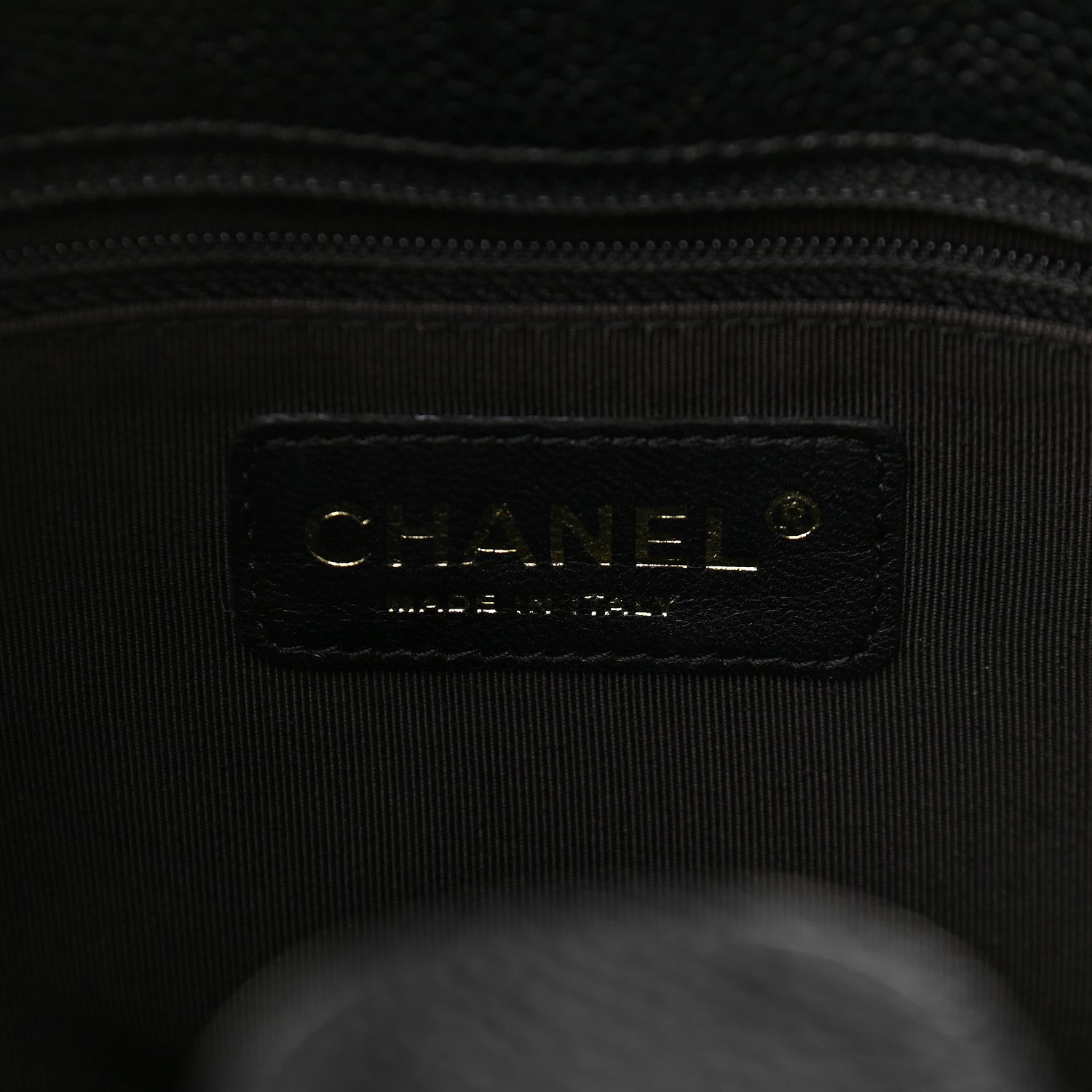 Chanel Caviar Quilted Petit Shopping Tote PST Black 6 of 9