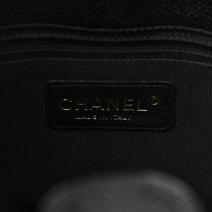 Chanel Caviar Quilted Petit Shopping Tote PST Black 6 of 9