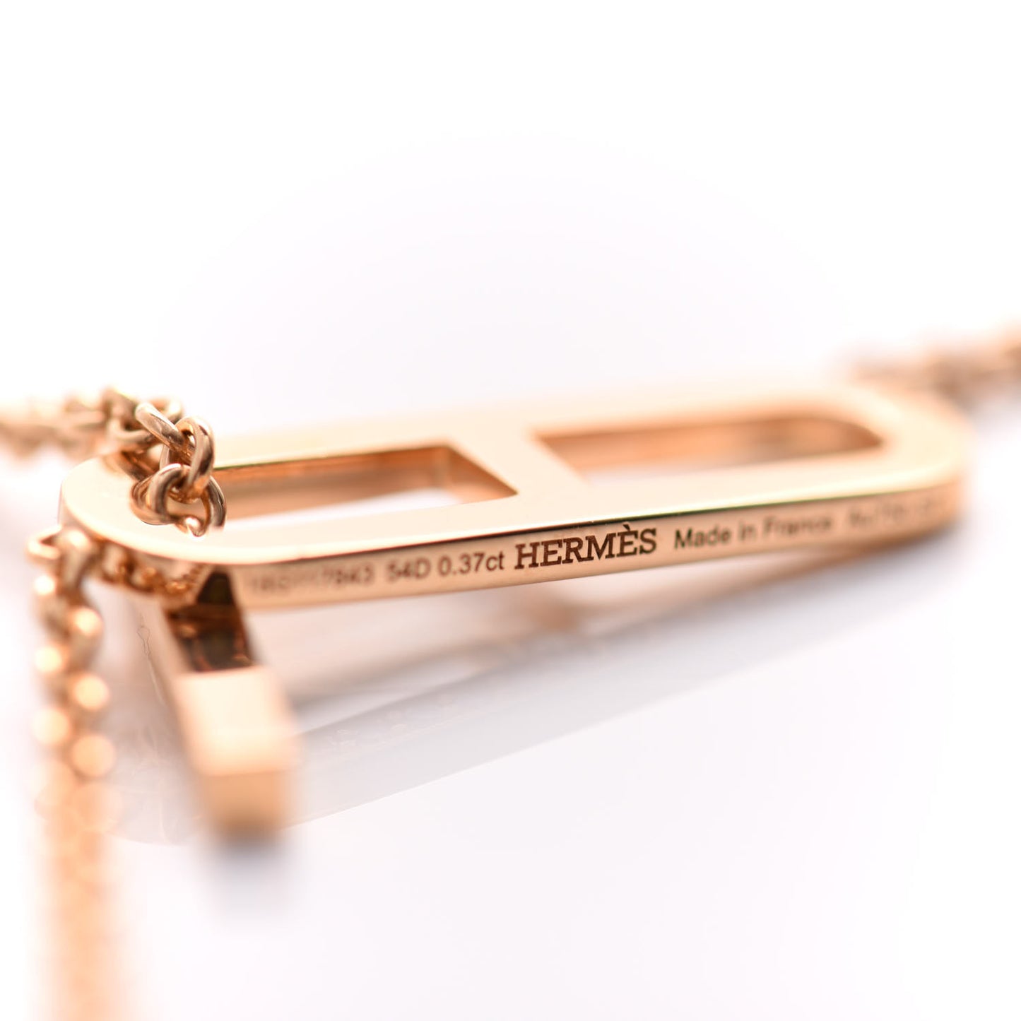 18K Rose Gold Diamond PM Ever Chaine D'Ancre Necklace