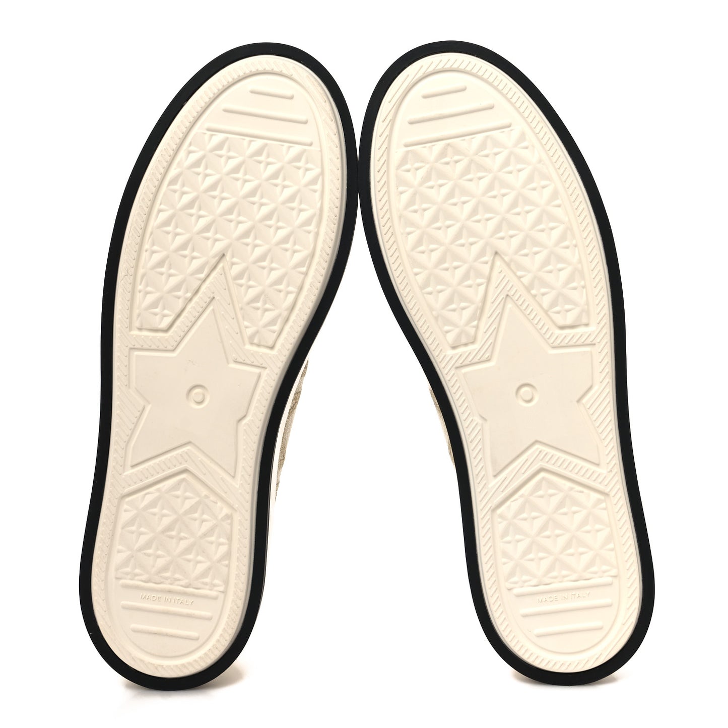 Canvas Walk'N'Dior Low Top Sneakers 41.5 Nude Gold