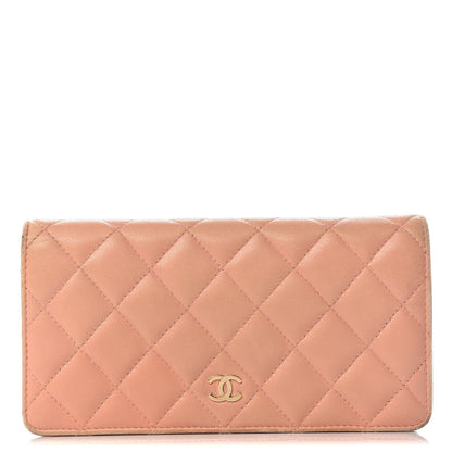 Chanel Lambskin Quilted Yen Wallet 1 of 18