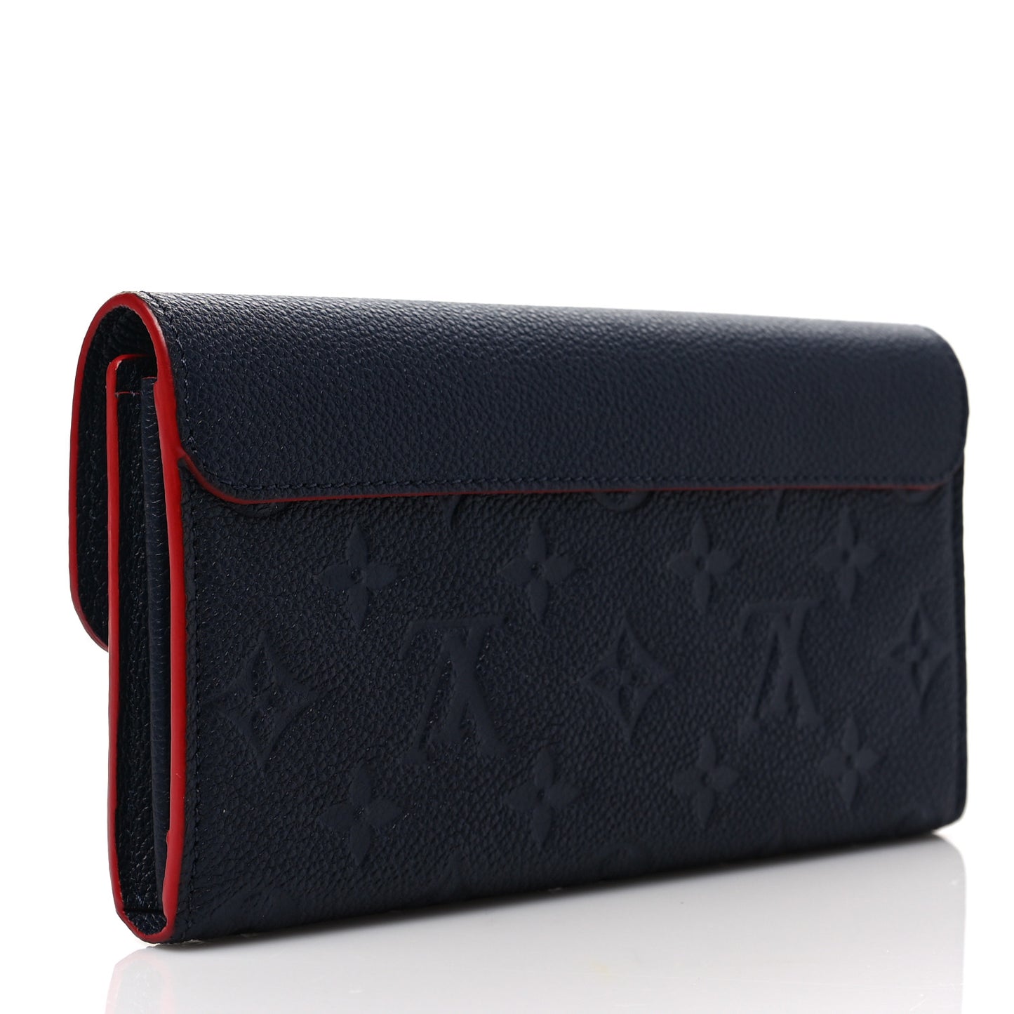 Empreinte Pont-Neuf Wallet Marine Rouge