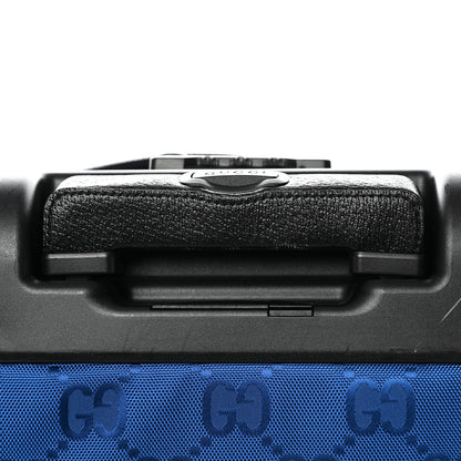 Gucci Econyl Nylon Monogram Off The Grid Suitcase Guilted Blue Black 9 of 11