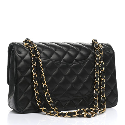 Chanel Lambskin Quilted Medium Double Flap Black 3 of 11