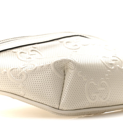 Gucci Calfskin GG Tennis Embossed Belt Bag Mystic White 9 of 11
