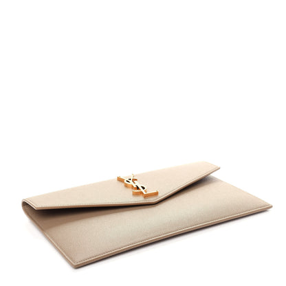 Saint Laurent Grain De Poudre Uptown Pouch Dark Beige 4 of 8