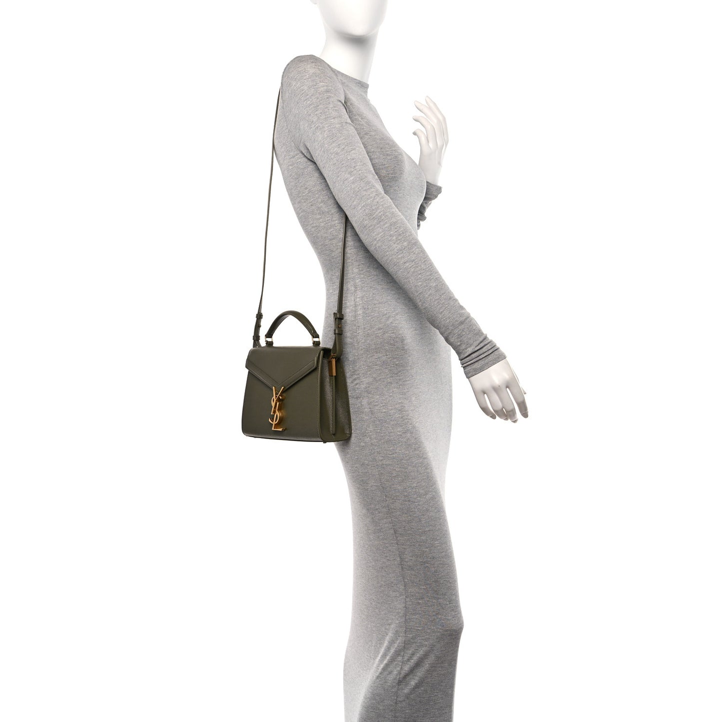 Grain de Poudre Mini Classic Monogram Cassandra Top Handle Olive