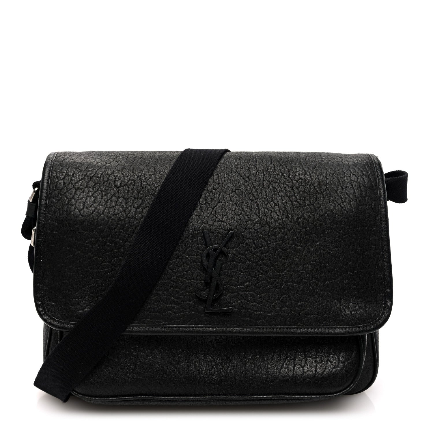 Saint Laurent Grained Calfskin Niki Messenger Black 1 of 11