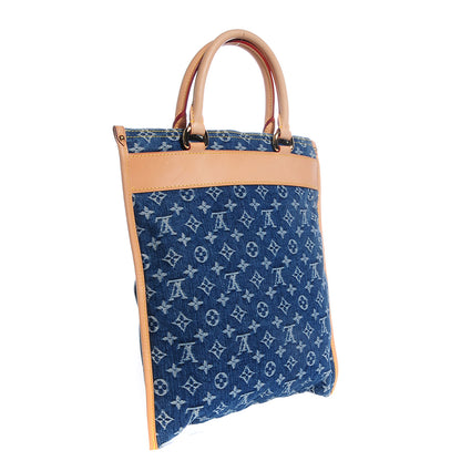 Louis Vuitton Monogram Denim Sac Plat Blue 3 of 7