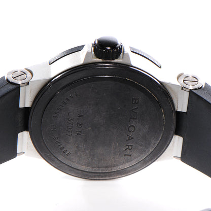 Bulgari Aluminum Rubber 29mm Diagono Quartz Watch 4 of 6