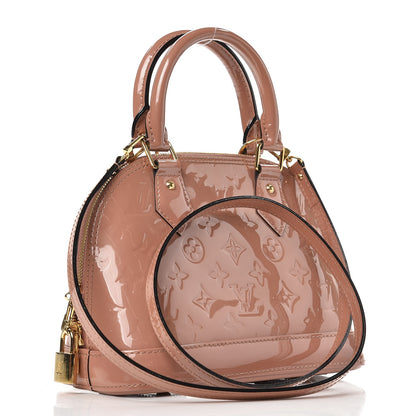Louis Vuitton Vernis Alma BB Rose Velours 3 of 6