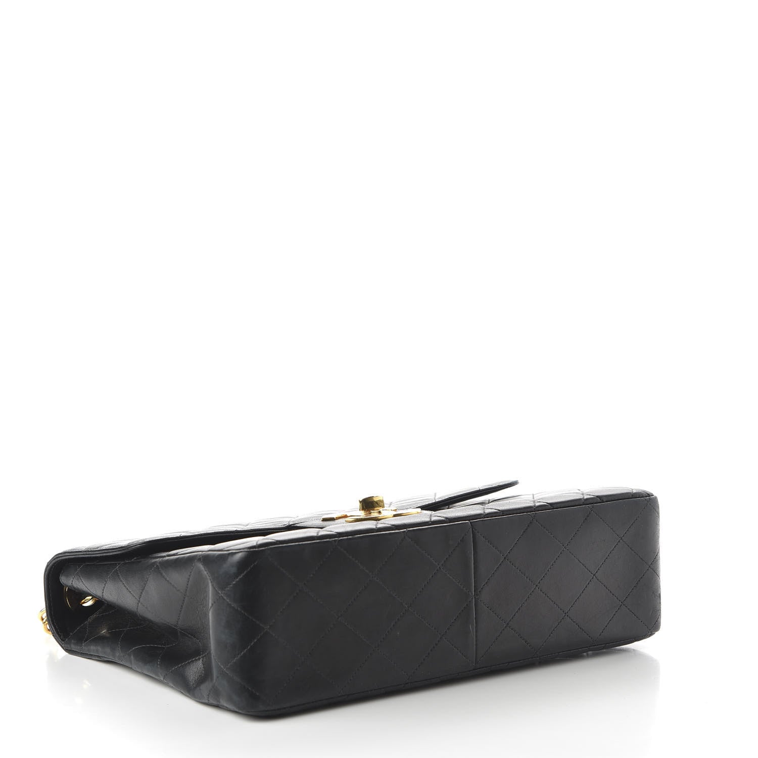 Chanel Lambskin Quilted Jumbo Single Flap Black 4 of 10