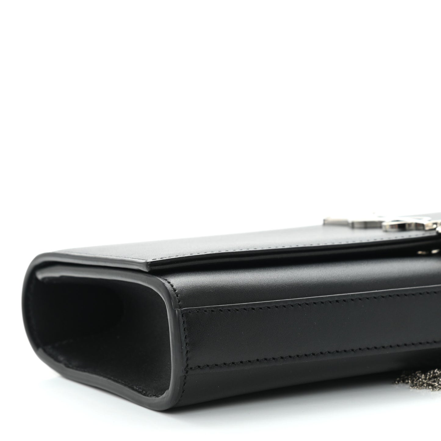 Calfskin Classic Monogram Tassel Clutch Black