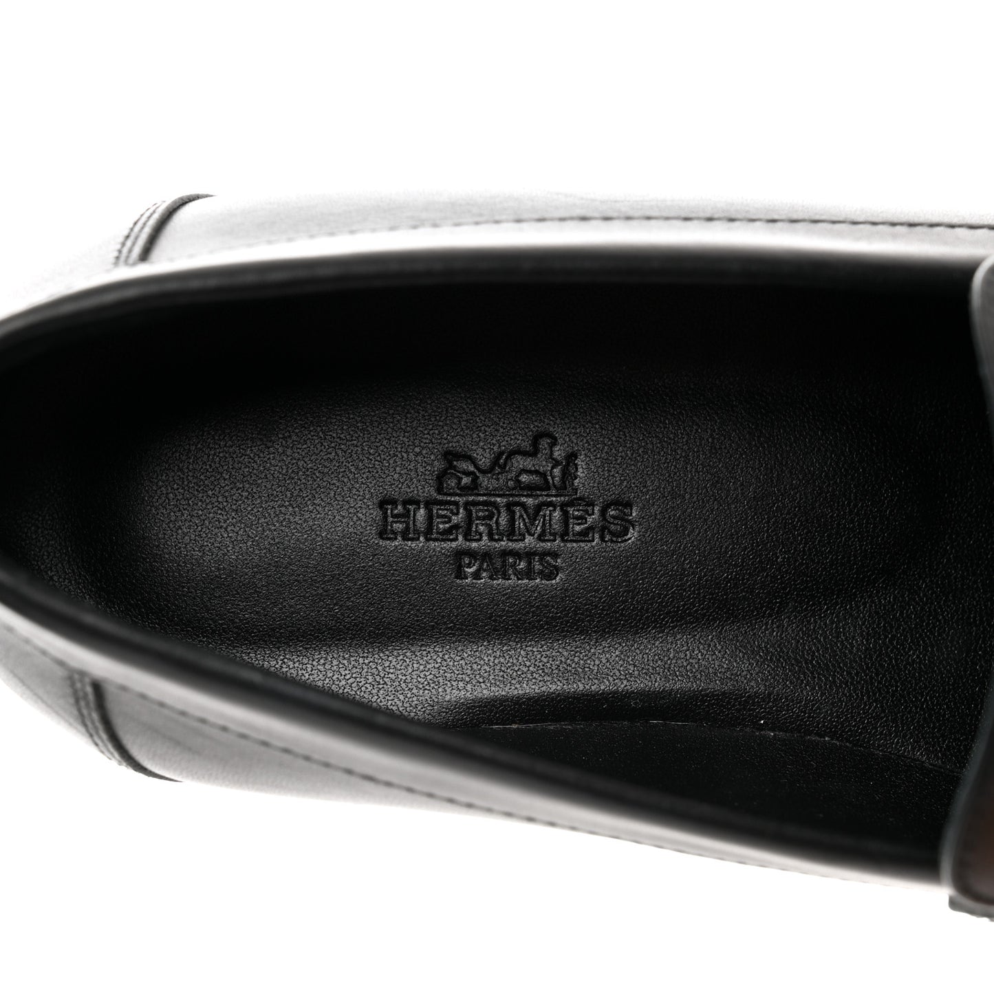 Calfskin Womens Faubourg Loafers 37 Black