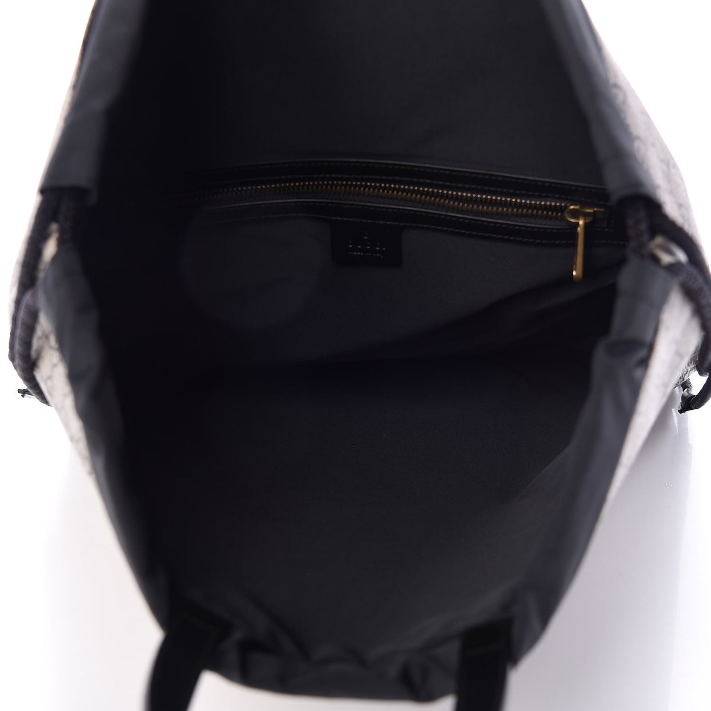 GG Supreme Monogram Angry Cat Drawstring Backpack