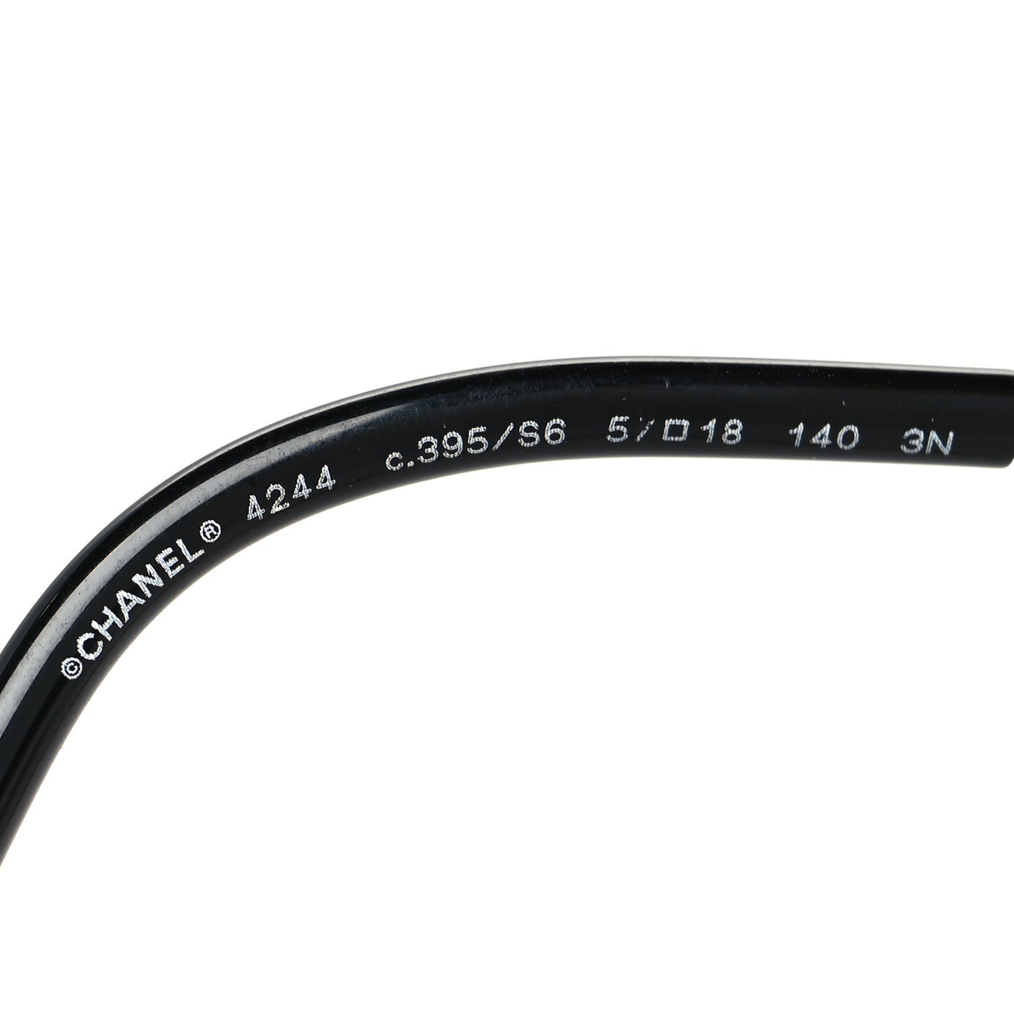 Metal Removable Chain Square Sunglasses 4244 Black
