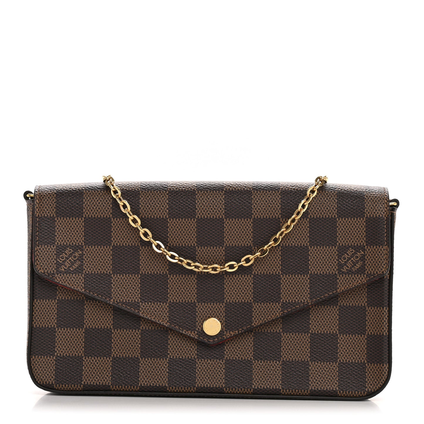 Damier Ebene Pochette Felicie Chain Wallet