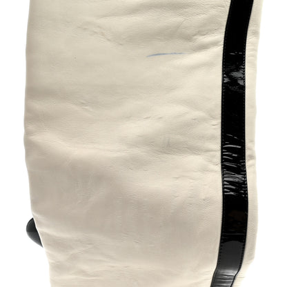 Chanel Lambskin Patent Cap Toe Over the Knee Boots 38 White 28 of 28