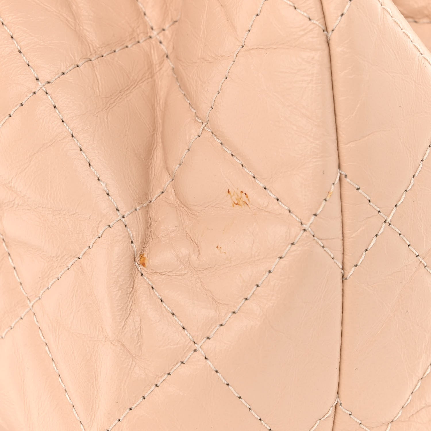 Chanel Aged Calfskin Quilted Small Gabrielle Backpack Beige Black 11 of 12