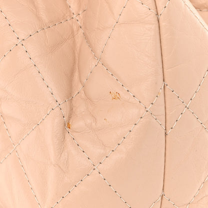 Chanel Aged Calfskin Quilted Small Gabrielle Backpack Beige Black 11 of 12