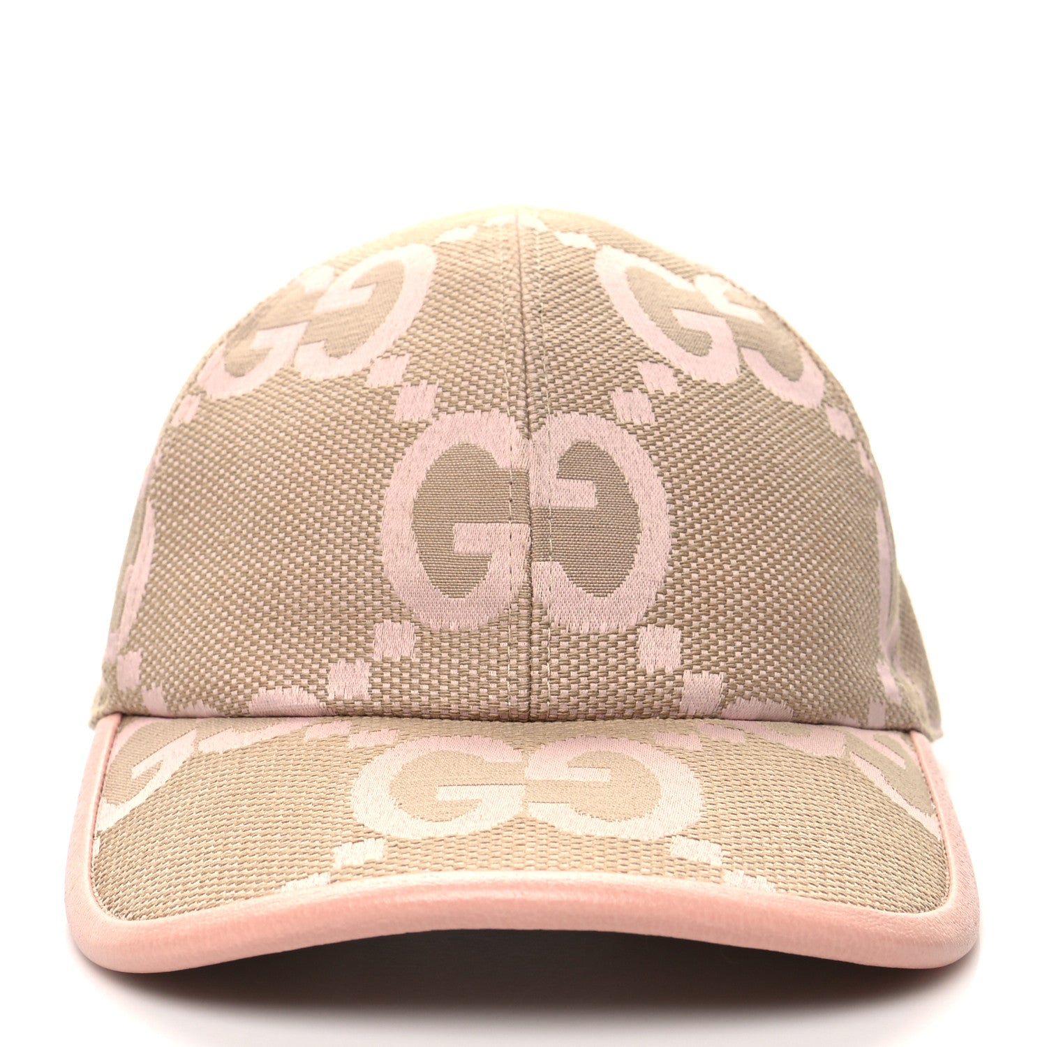 Gucci Monogram Jumbo GG Mosteri Baseball Hat S 56 Beige Light Pink 2 of 10