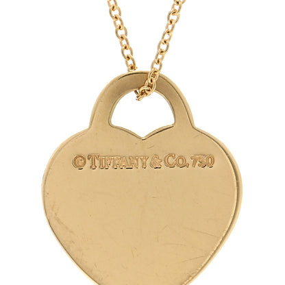 Tiffany 18K Yellow Gold Small Return to Tiffany Heart Tag Pendant Necklace 4 of 4