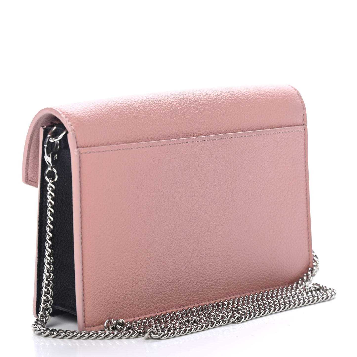 Calfskin My Lockme Chain Pochette Rose Ballet White