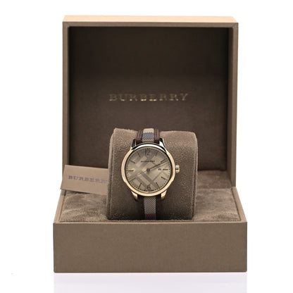 Burberry Stainless Steel Calfskin 32mm Classic Quartz Watch Beige BU10114 5 of 5
