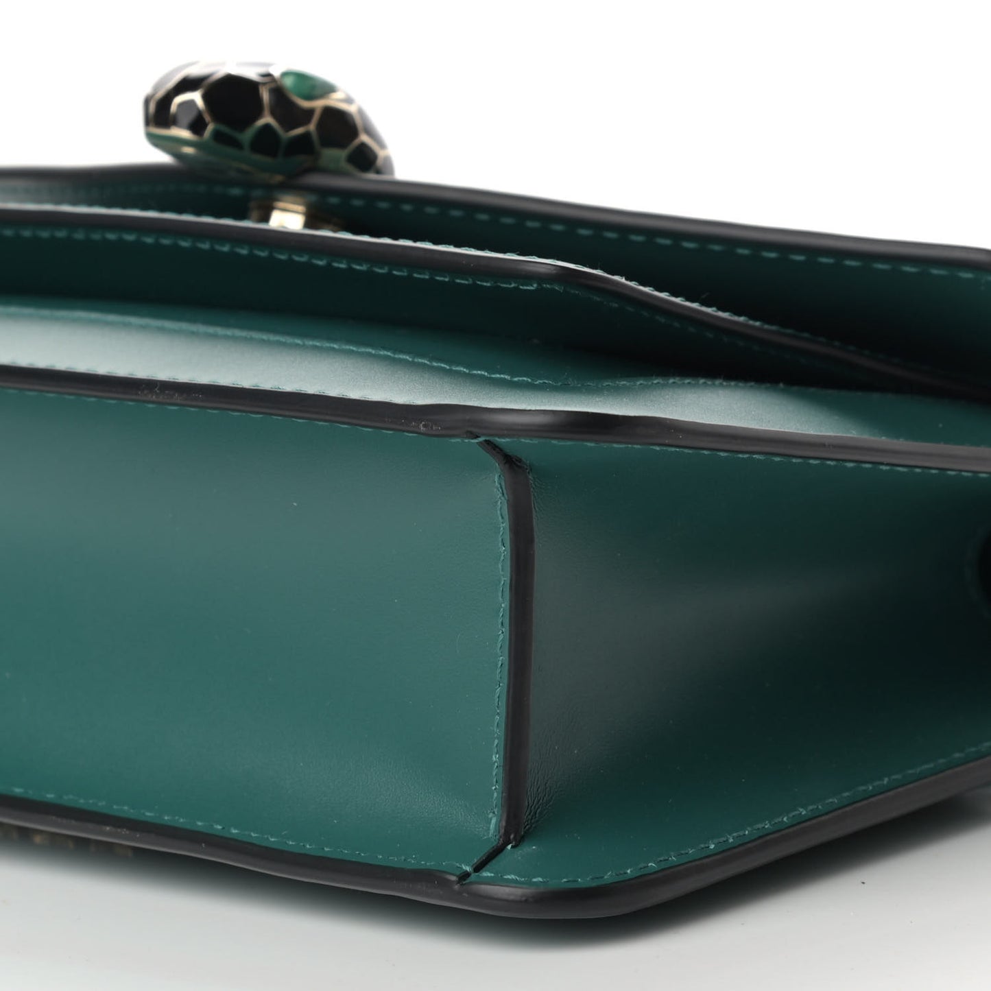 Calfskin Serpenti Forever Shoulder Bag Emerald Green