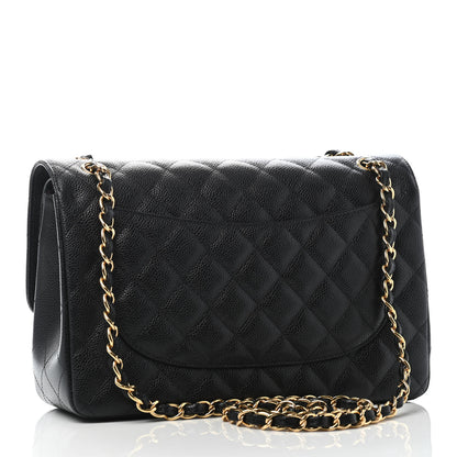 Chanel Caviar Quilted Jumbo Double Flap Black 2 of 4