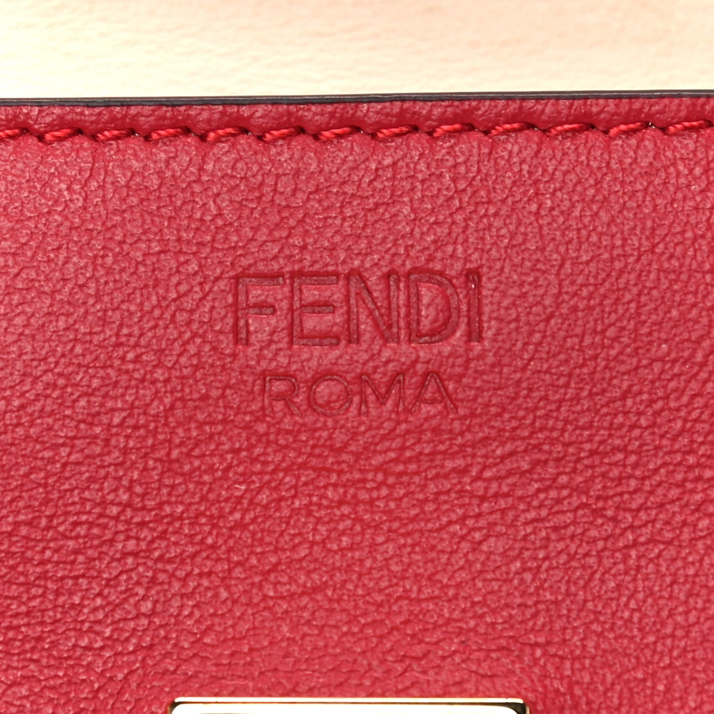 Vitello Grace Peekaboo Micro Tri-Fold Wallet Fragola