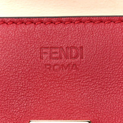 Fendi Vitello Grace Peekaboo Micro Tri-Fold Wallet Fragola 8 of 12