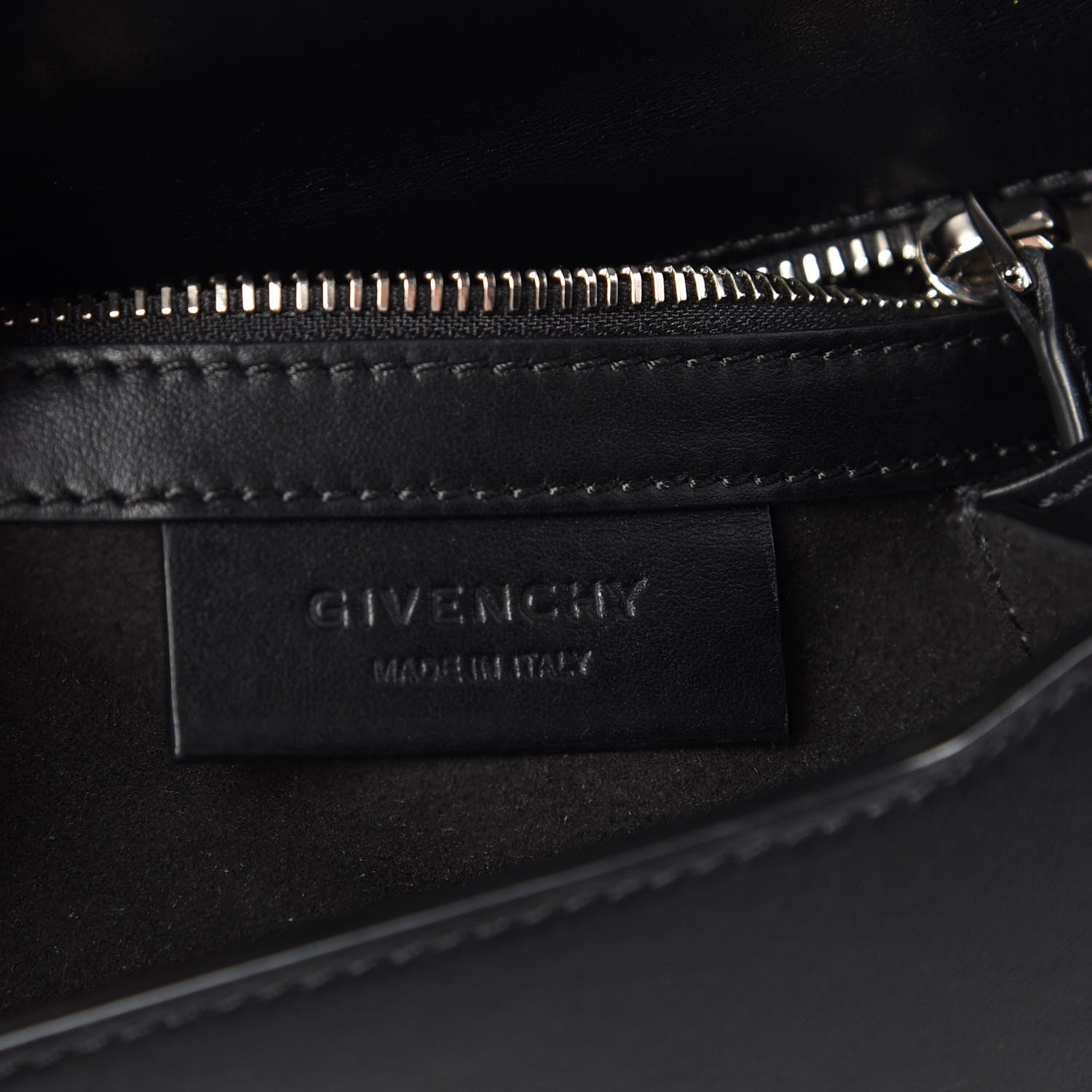 Givenchy Calfskin Mini Pandora Box Logo Strap Crossbody Bag Black 6 of 10