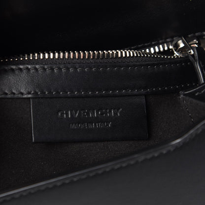 Givenchy Calfskin Mini Pandora Box Logo Strap Crossbody Bag Black 6 of 10