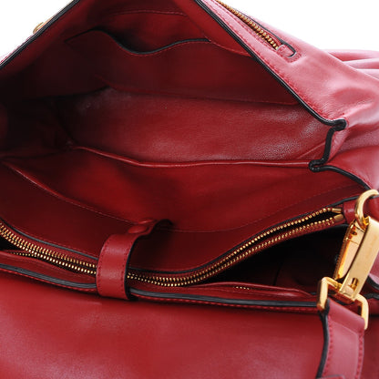 Miu Miu Vitello Soft Tote Fuoco 6 of 9