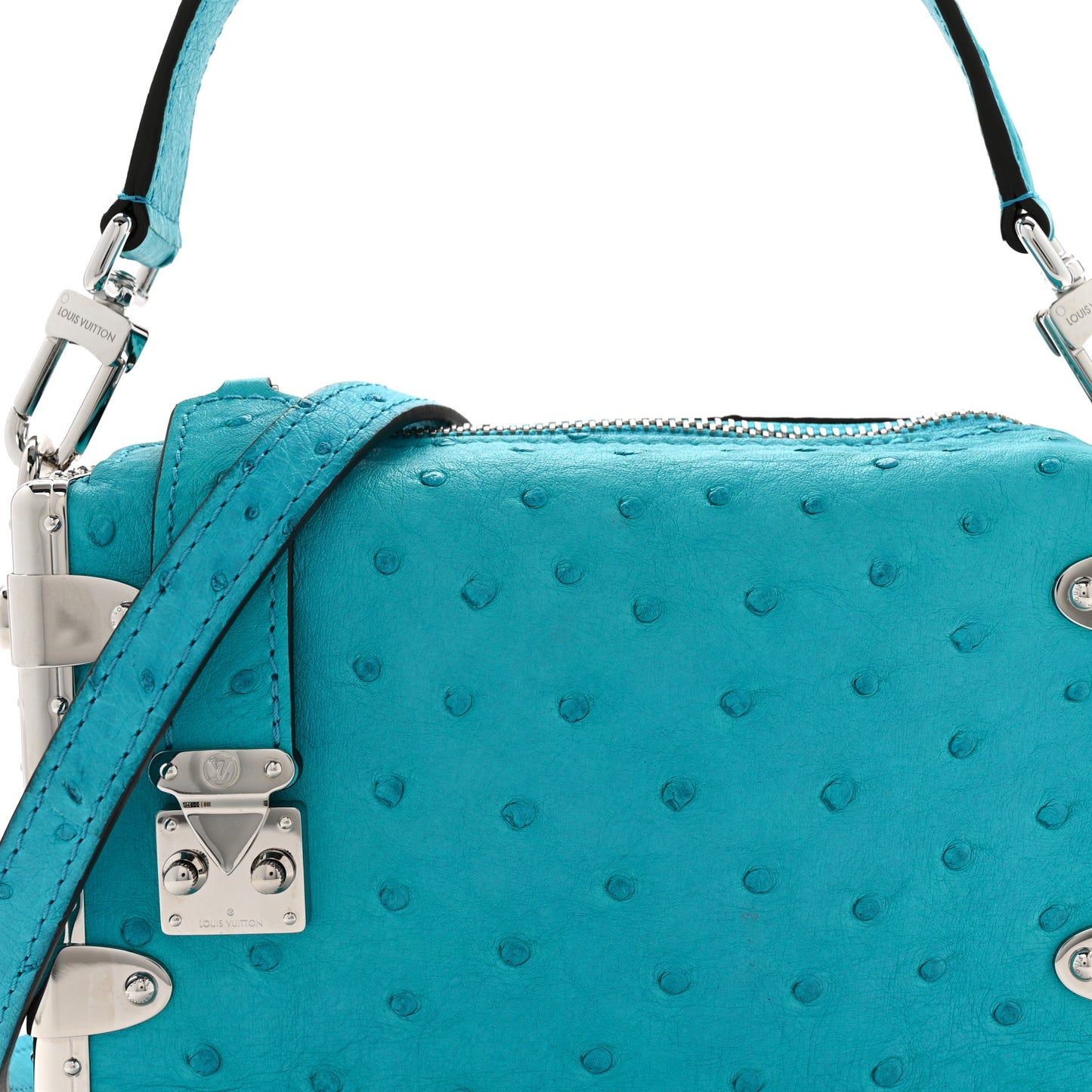 Ostrich Side Trunk PM Candy Blue