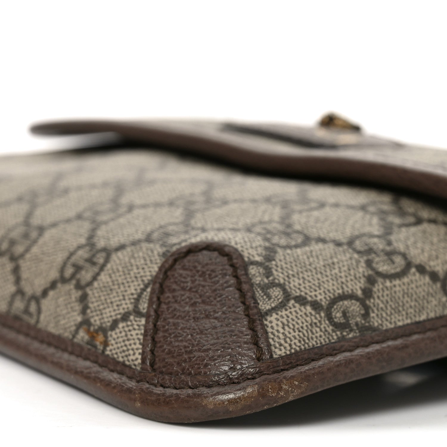 Gucci GG Supreme Monogram Neo Vintage Web Belt Bag Brown 9 of 10