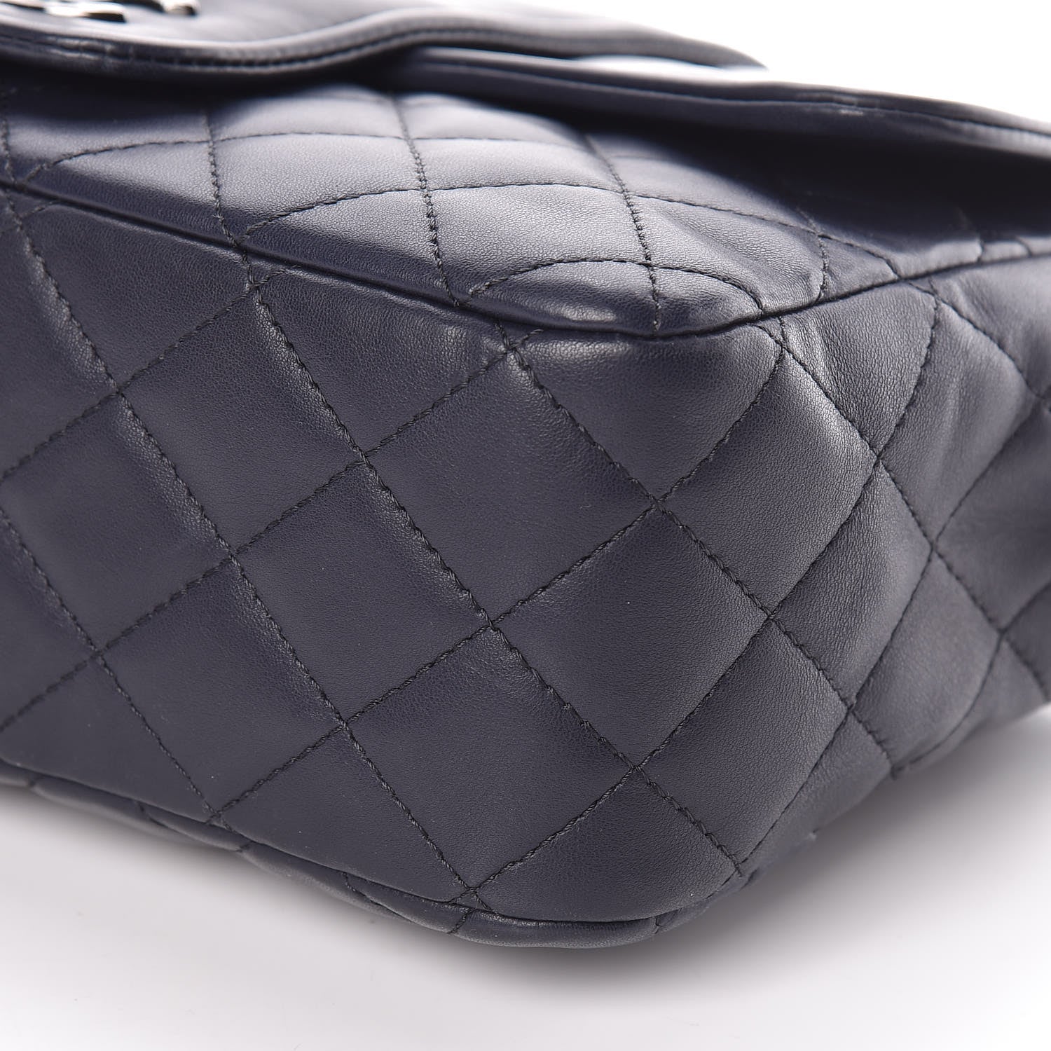 Chanel Lambskin Quilted Elementary Chic Flap Navy 10 of 11