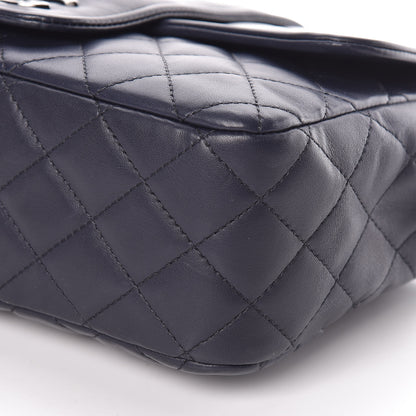 Chanel Lambskin Quilted Elementary Chic Flap Navy 10 of 11