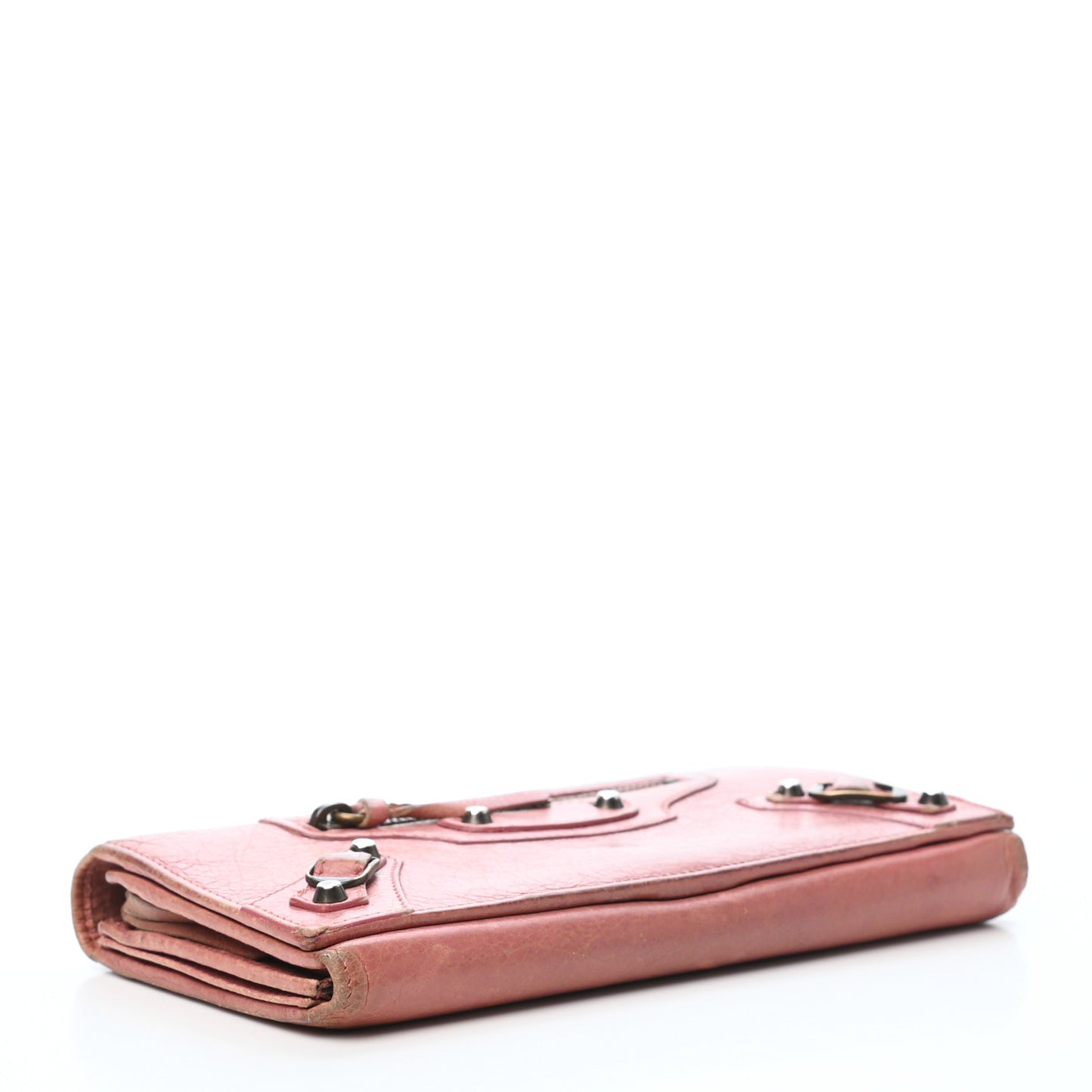 Agneau Classic Hardware Money Wallet Rose Bruyere