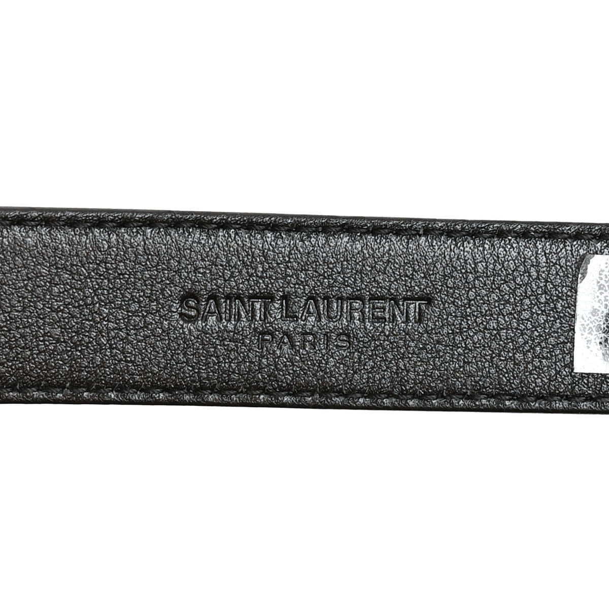 Calfskin Crocodile Embossed Monogram Passant Buckle Belt 95 38 Black