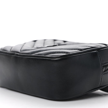 Saint Laurent Calfskin Matelasse Monogram Lou Belt Bag Black 9 of 9