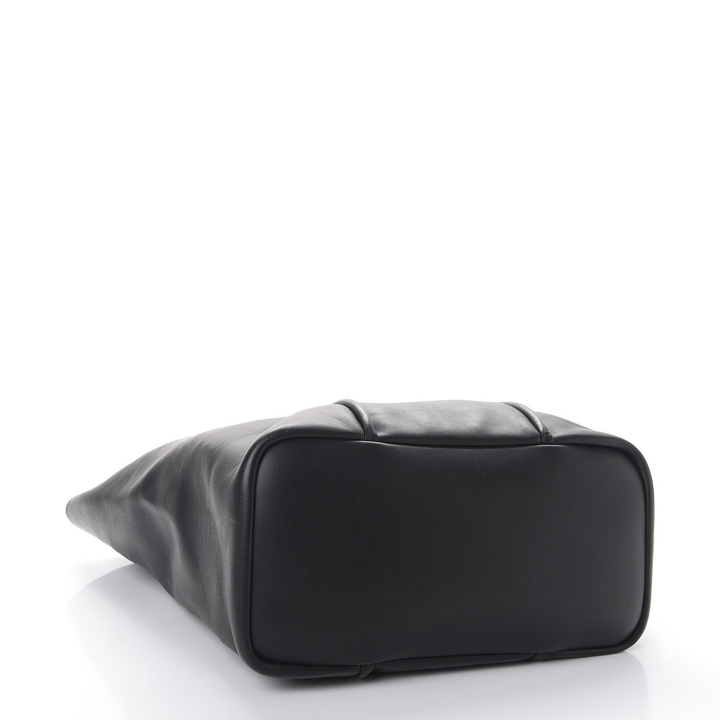 Smooth Calfskin Tubo Vertical Tote Black